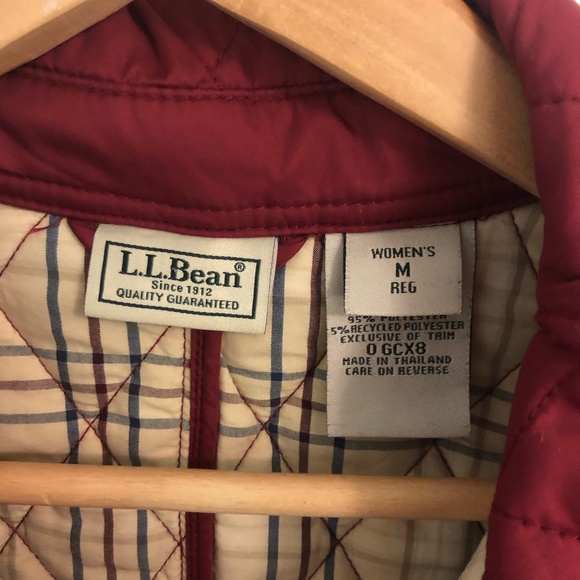 L.L.Bean Diamond Quilted Riding Jacket - Picture 3 of 4